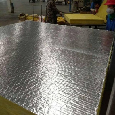 Fiber Glass Wool With Aluminium Foil For Metal Steel Building Roofs Insulation